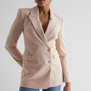 Express 2 pc Suit Peak Lapel Double breasted Suit. New w/ tags. Boyfriend blazer